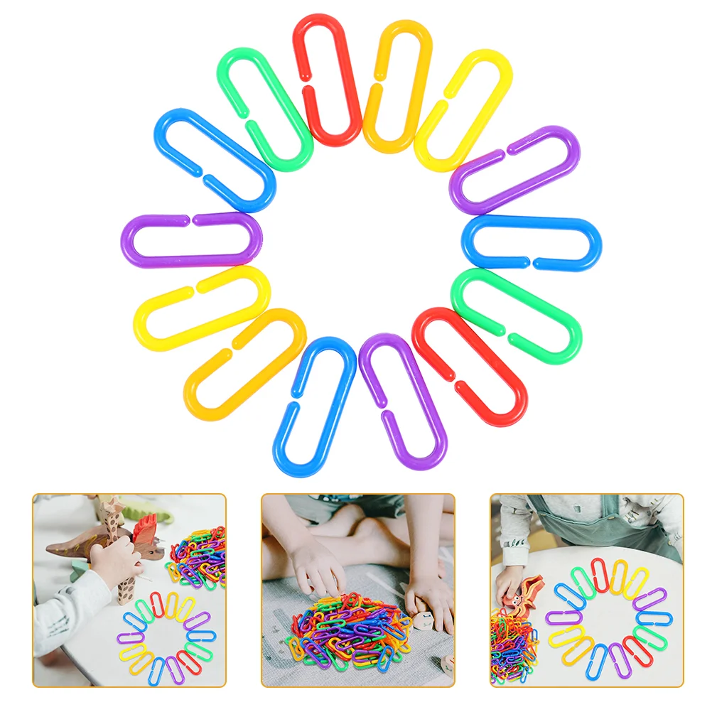 

150 шт., детский пластиковый крючок с-образными звеньями