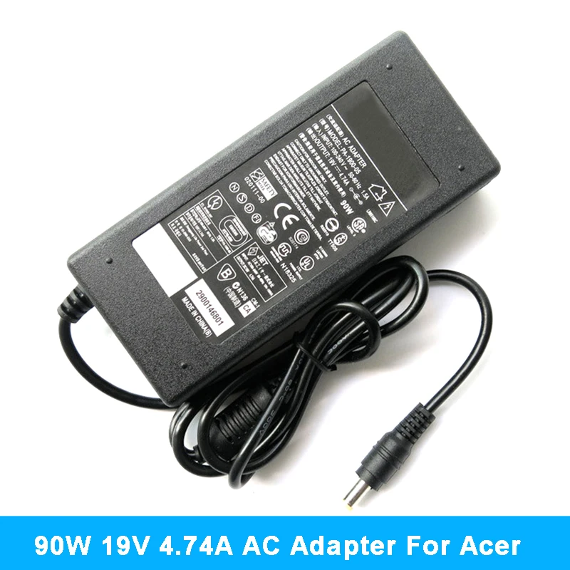 

19V 4.74A 90W 5.5x1.7mm Laptop AC Adapter Charger for ACER ASPIRE 5750G 5755G 7110 9300 4710G 4720G 4730 Notebook Power Supply