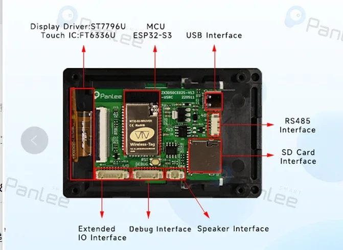 Обновление WT32-SC01 plus 16 МБ esp32 ЖК-дисплей hmi ЖК-плата макетная плата с 3 5 ЖК-дисплеем
