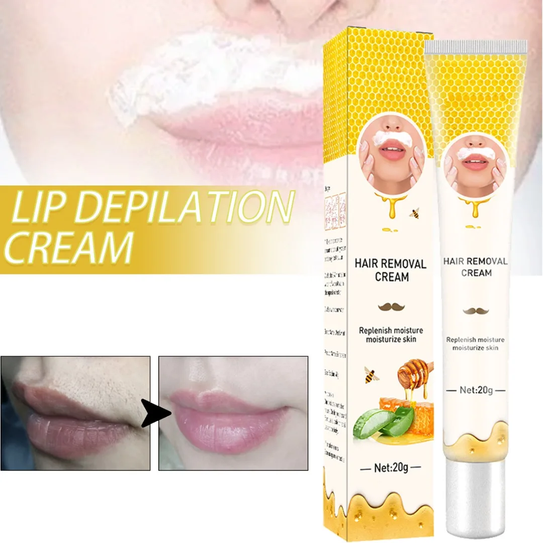 

1 Pc 20g Gentle Lip Hair Removal Cream Eyebrows Armpit Mustache Beard Small Fluff Hair Remover Nourishing Moisturizing Beauty