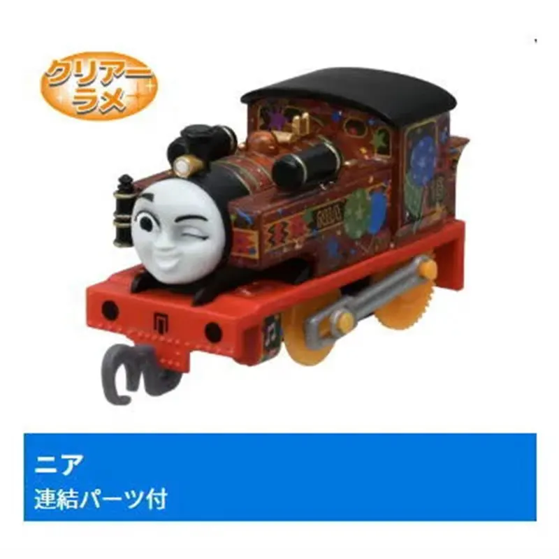 Фото Коллекционная мини-игрушка Takara Tomy Gashapon: Томас и друзья, заводной поезд с прозрачной железной дорогой, украшение для рабочего стола №3