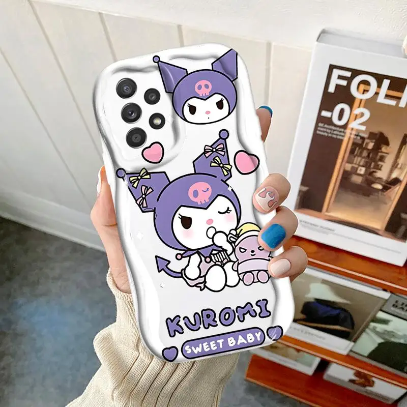 Чехол Kuromi Sanrio для телефона Galaxy A13 A32 A52 A72 4G 5G A14 A15 A25 A53 A54 A55 A22 A24 A23 A33 A34 A35 A52s A73