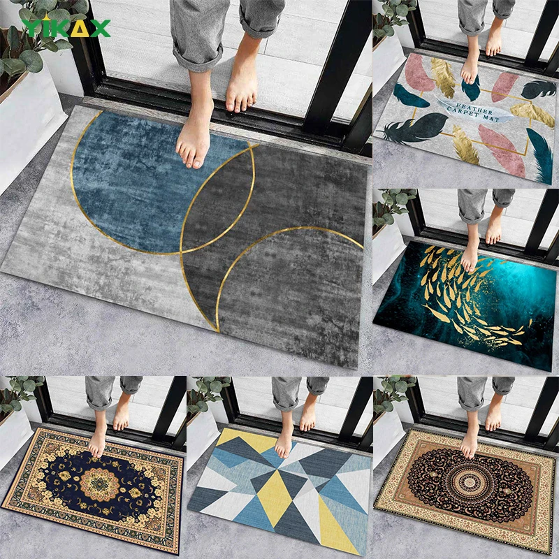 

Entrance Doormat Carpet Anti-slip Bath Mats Area Rug Super Absorbent New Arrival Floor Bedroom Living Room Waterproof Home Decor