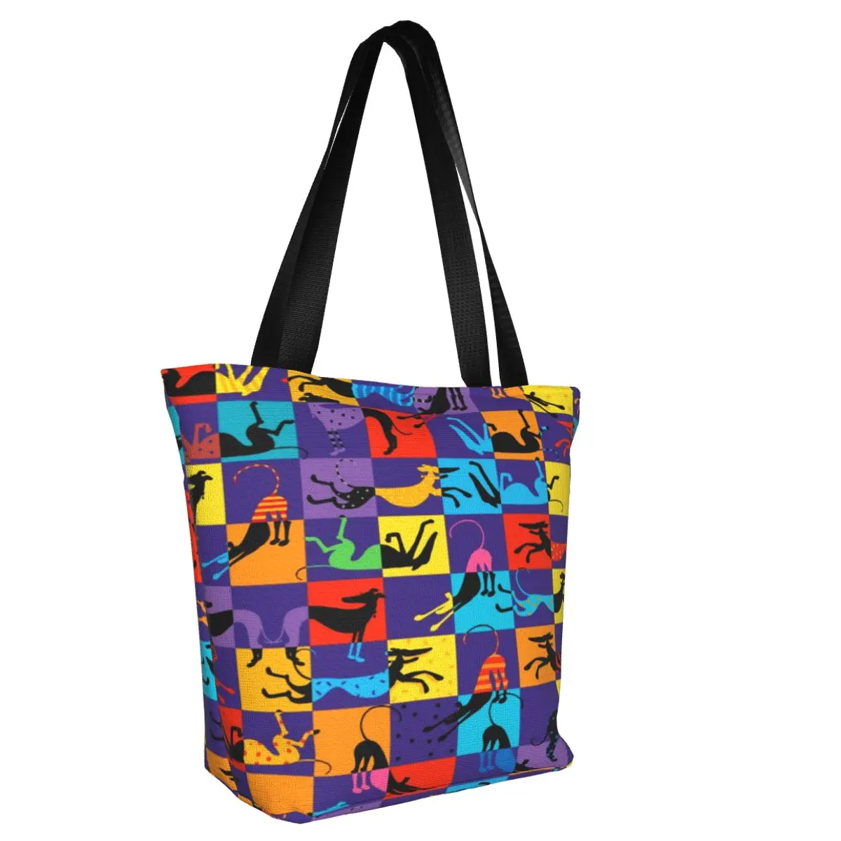 Повседневная Сумка-тоут через плечо Art Hounds легкая простая просторная сумка для