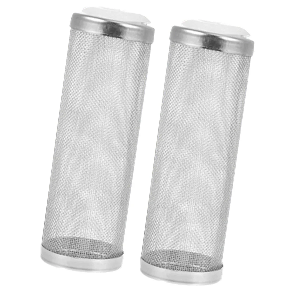 

2pcs Fish Tank Filters Household Metal Aquarium Filters Stainless Tank Tubes