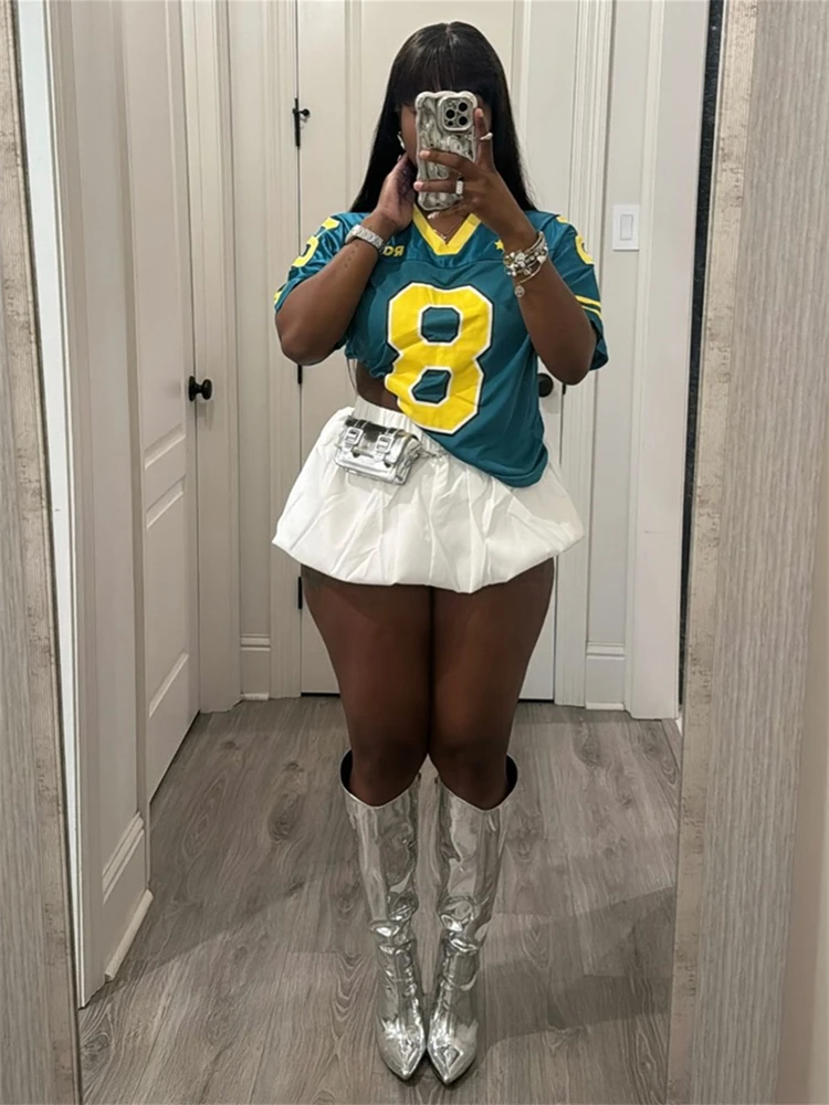 WLWXR осенняя модная классическая женская футболка с цифровым принтом 2024 свободный