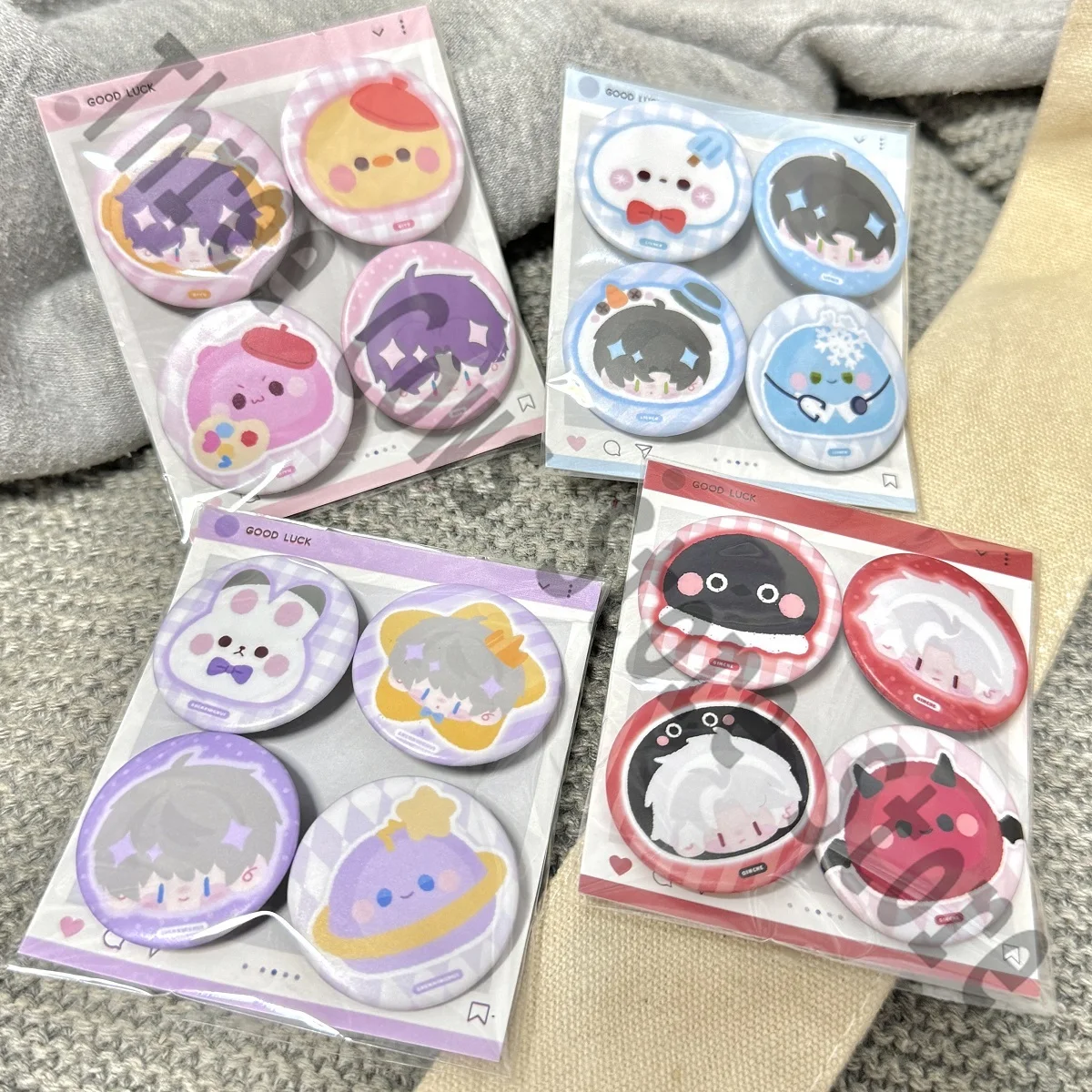 32 мм аниме Любовь и глубокое пространство Zayne Xavier Rafayel Sylus косплей Kawaii орнамент