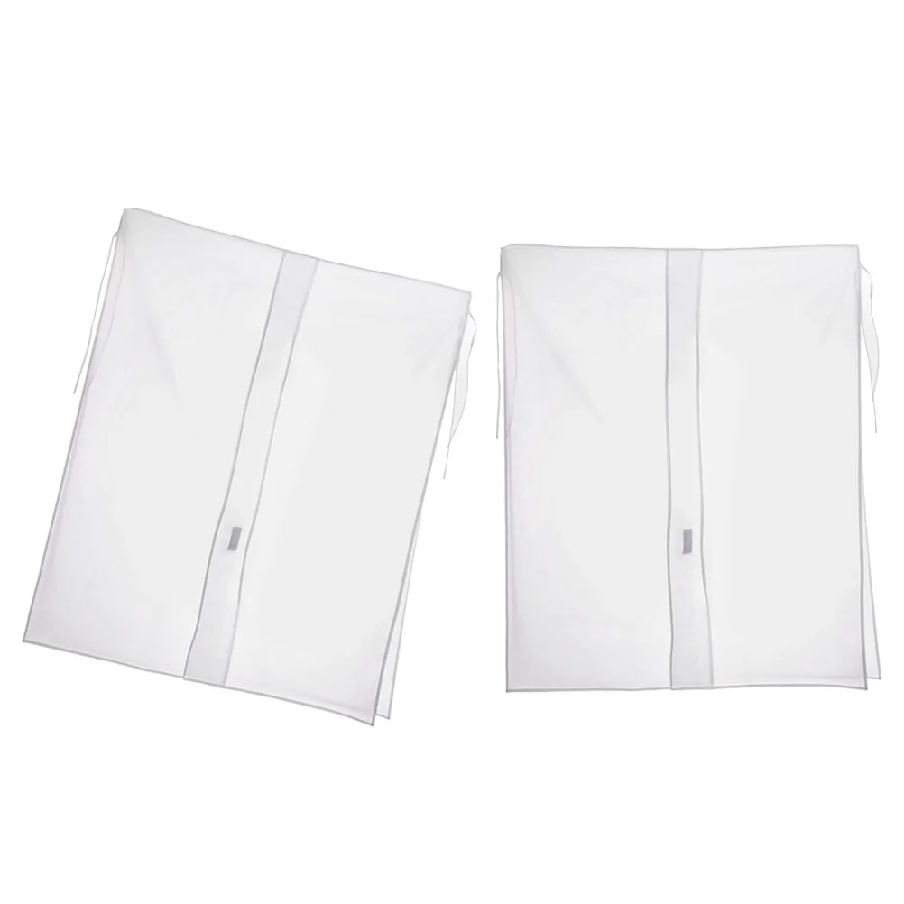2pcs Garment Clothes Cover Protector Closet Storage Bag Waterproof Hanging Clothing Garment Rack Cover images - 6