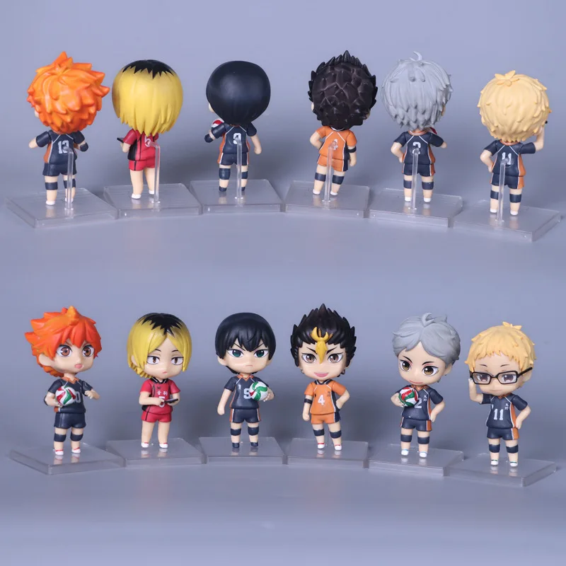 10 см Haikyuu Q версия Nendoroid Nekoma Hinata Shoyo Oikawa Toru Kageyama Tobio для друзей подарки ручная модель