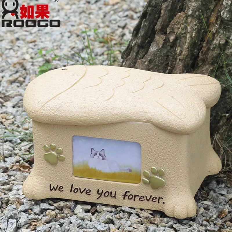 Pet Ashes Box Ashes Animal Cremation Keepsake Urn for Envelope Dog Funeral Box with Photo Frame Memorial and Funeral Coffin Urns