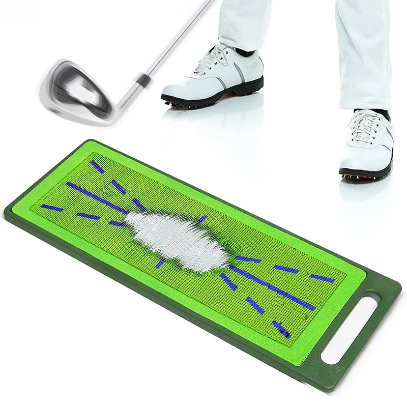 New Golf Swing Track Mat Practice Mat Hitting Trace Check Direction Test Mat Putting Exerciser Golf Training Aids Putter Sports