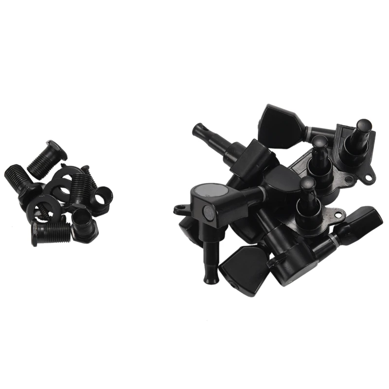 

Acoustic Guitar Tuner 3 Left 3 Right Guitar Strings Tuning Pegs Machine Heads - PREMIUM QUALITY - (Black)