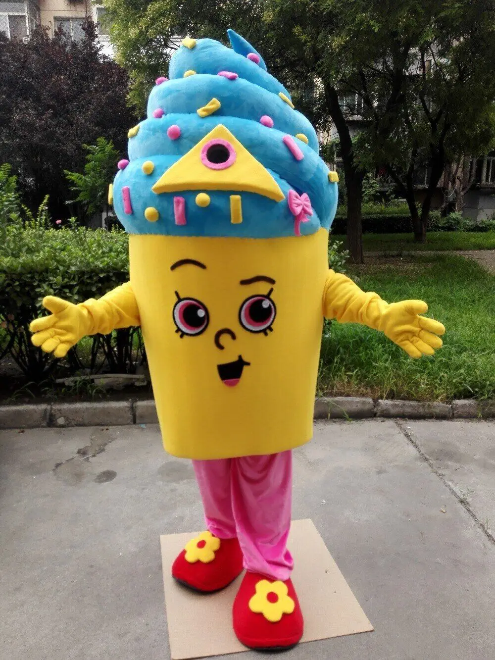 

3D Foam Icecream Mascot Costume Cartoon Cosplay Clothing Party Game Ourdoor Outfit Halloween Xmas Adult Parade Suits Fancy Dress