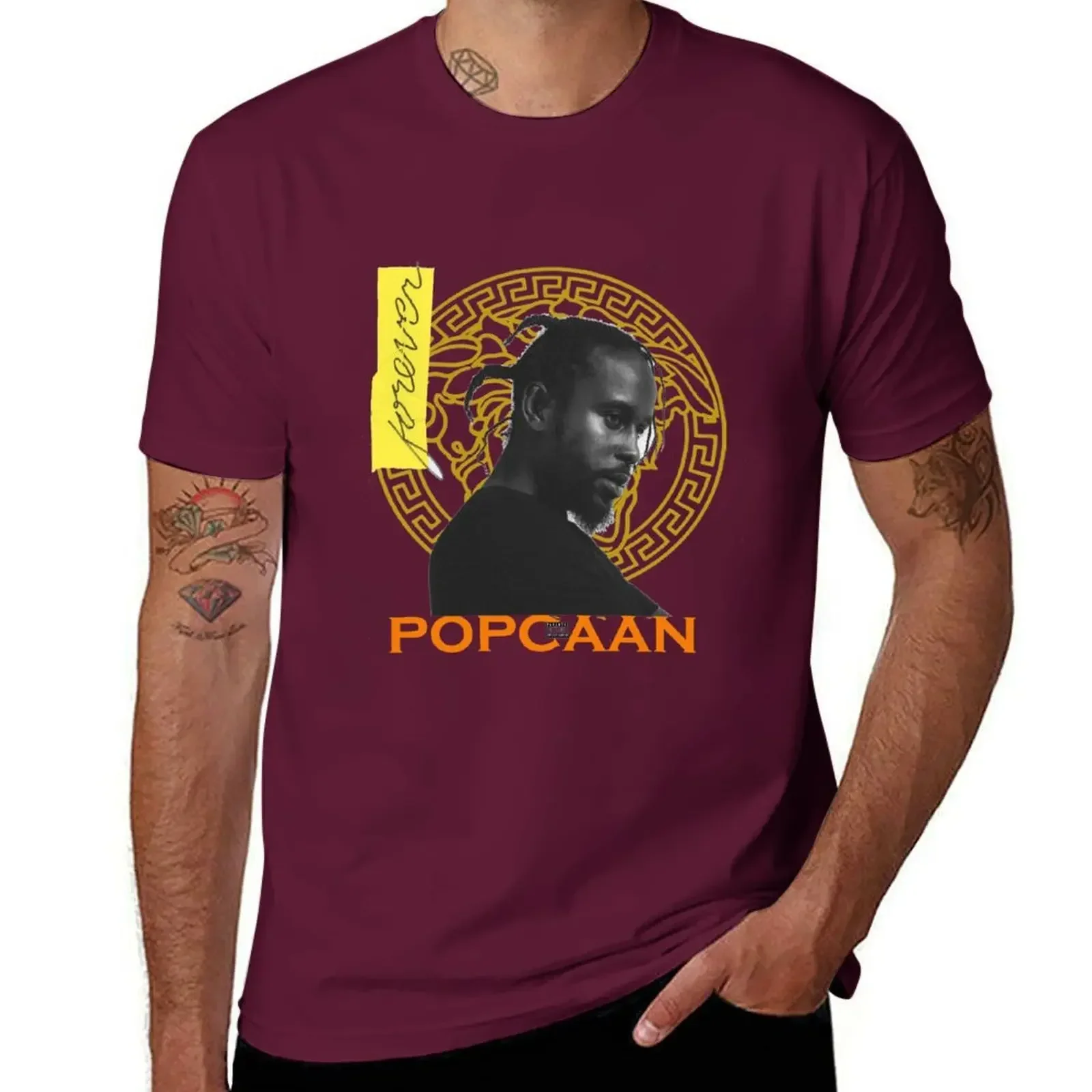 Блейзinglika POPCAAN FOREVER футболка на заказ аниме фигурки Забавные футболки для мужчин