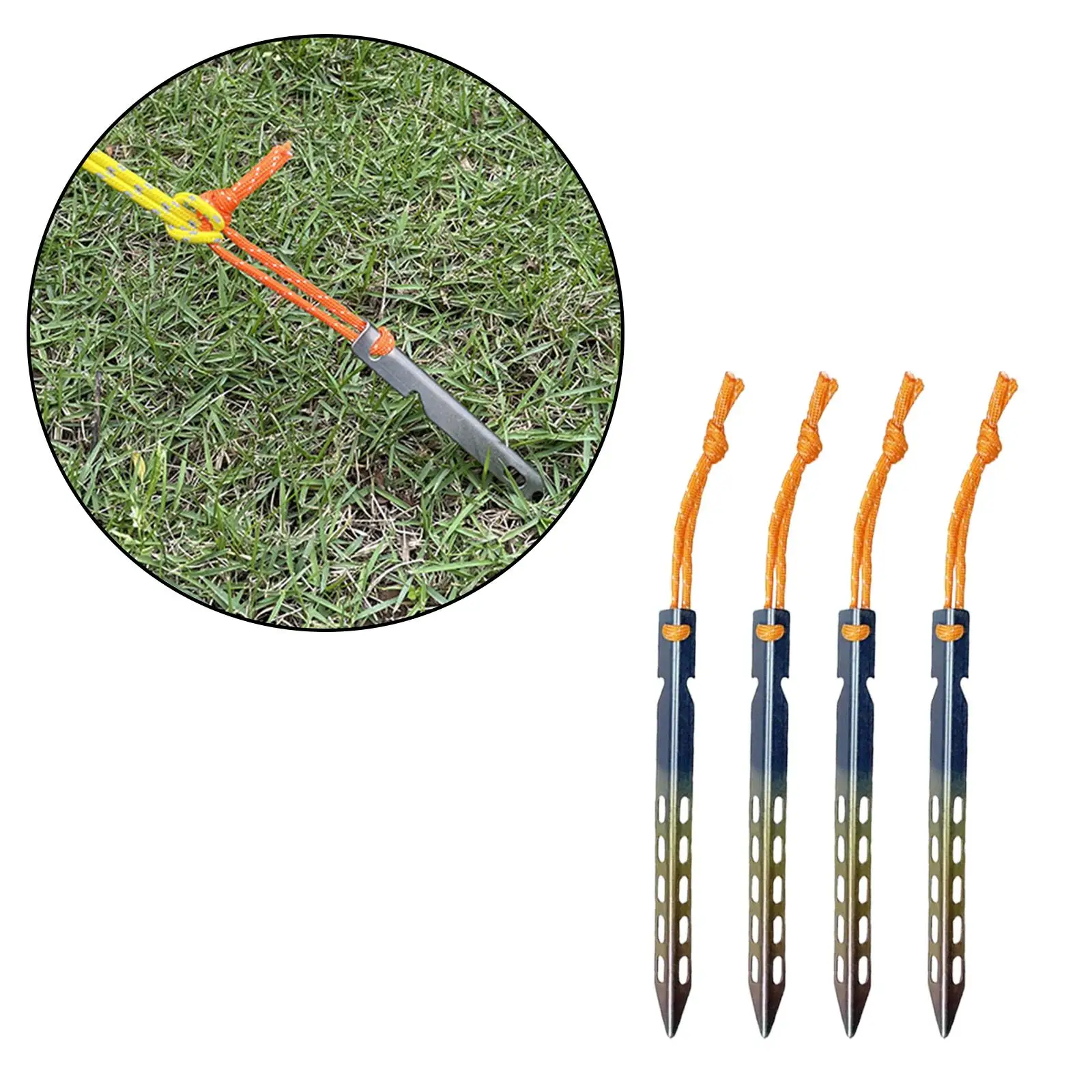 4 шт. гвозди для кемпинговой палатки наземные колья небьющиеся гибкие легкие
