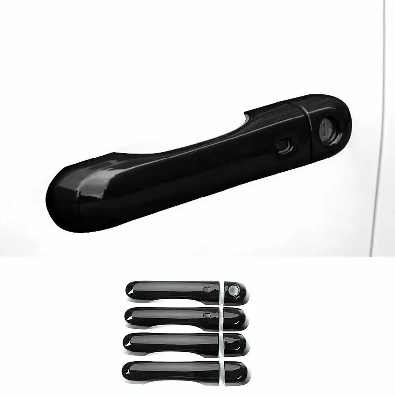 

ABS Black Exterior Side Door Handle Cover Trim 8PCS For Jeep Renegade 2015-2020