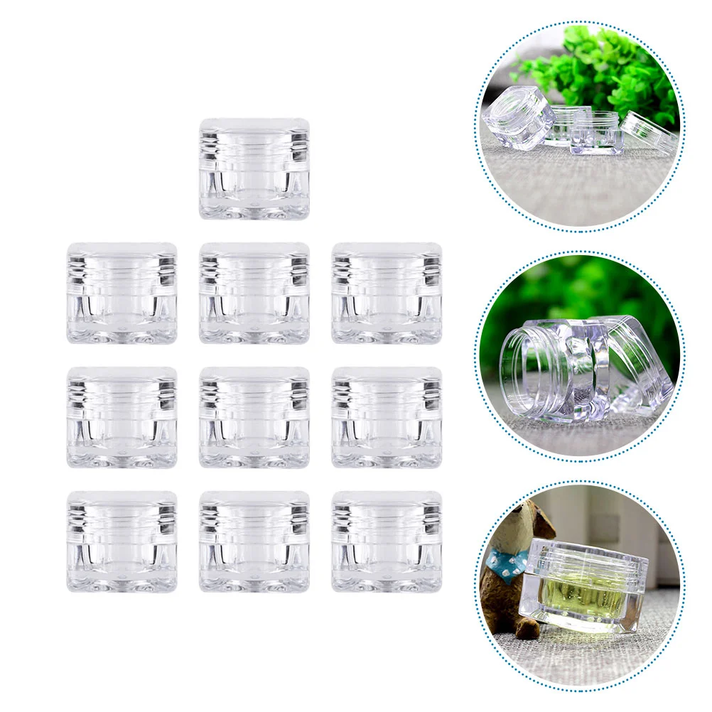 

Travel Jar Jars Containers Storage Lotion Container Pot Empty Clear Makeup Creams Cream Sampleshampoo Toiletry Roundsmall Case