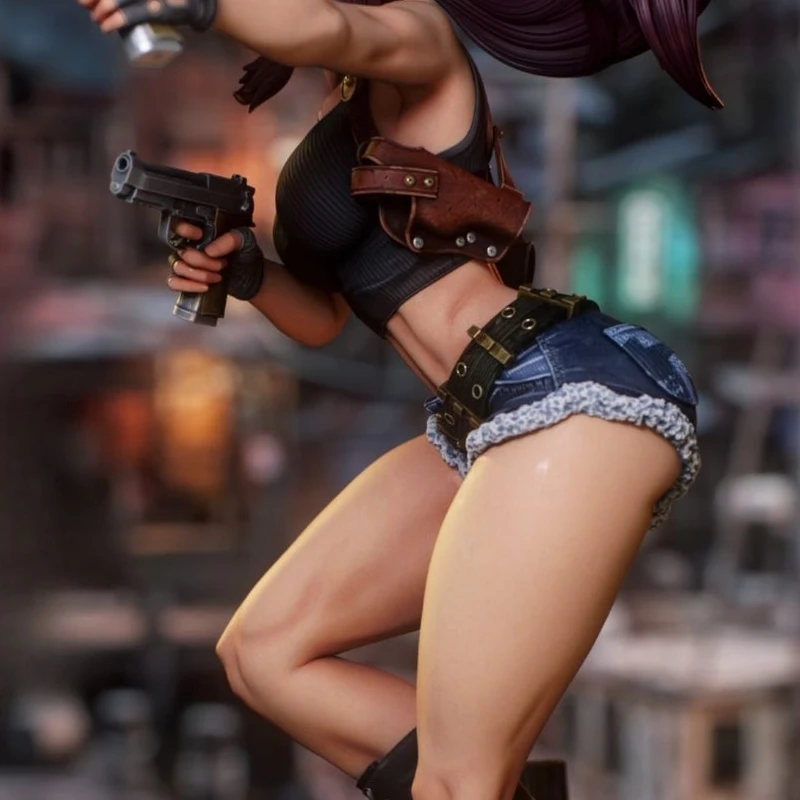 Фото 2 стиля игровых персонажей 7184 Revy, 3D-модель для печати, несобранная, неокрашенная, гаражный набор, NSFW GK фигурка, белая смоляная модель-набор №3