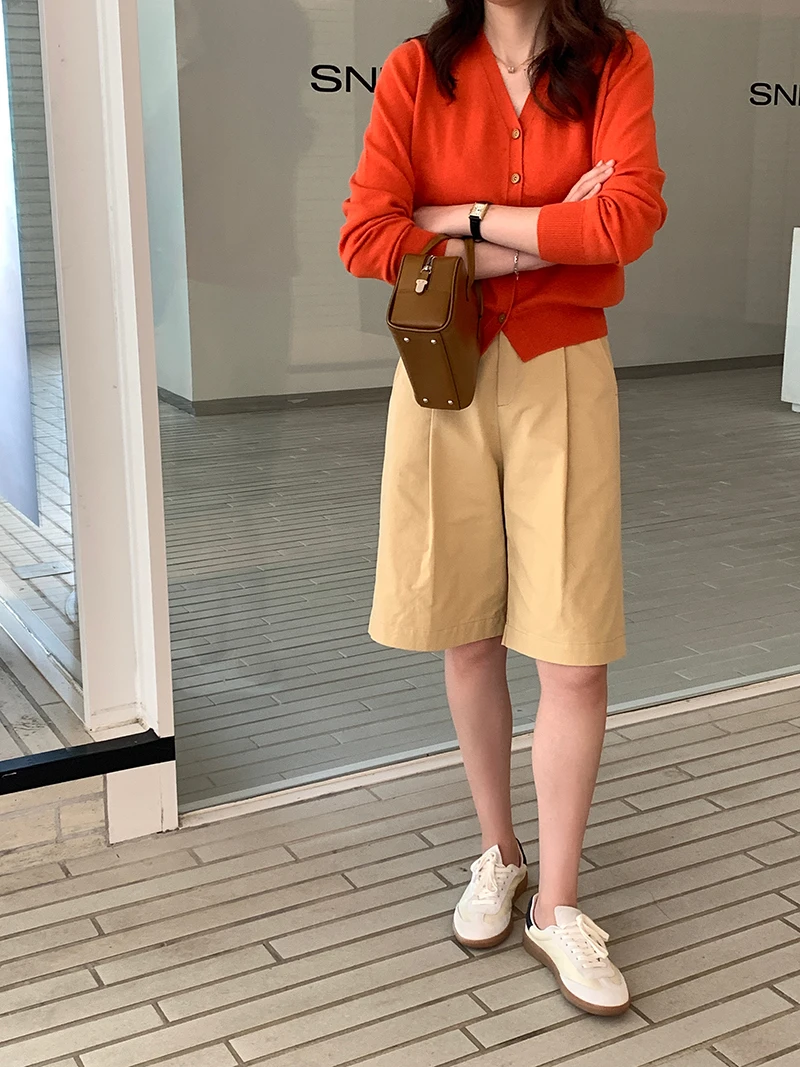 Вязаный кардиган из шерсти и кашемира с V-образным вырезом для девочек семья