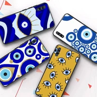 yinuoda evil eye phone case for samsung a51 a30s a52 a71 a12 for huawei honor 10i for oppo vivo y11 cover