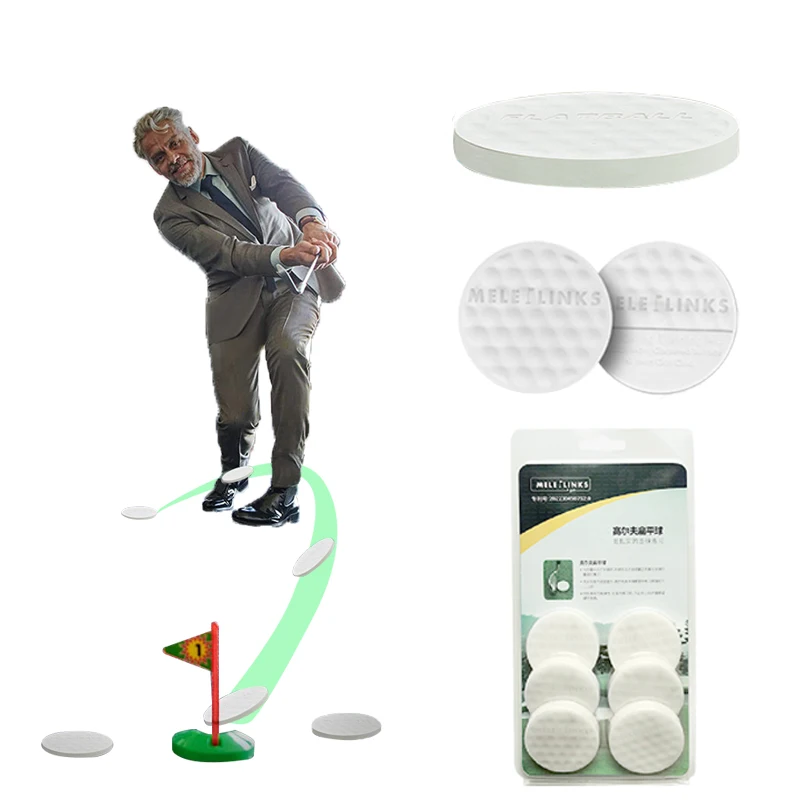 Swing Practice Golf Balls Portable Flat Golf Balls Lightweight Golf Training Balls For Practice Indoor Outdoor