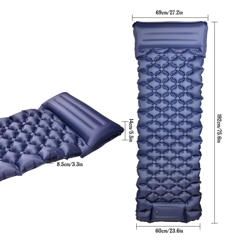 

Self Inflating Camping Sleeping Pad Portable Tent for Traveling Sleeping MatUltralight Camping Pad with Pillow