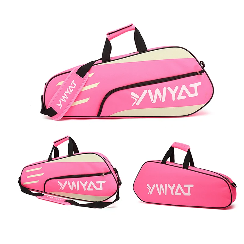 YWYAT Gym Bag 3 Rackets Badminton Cover Bag Thickened Nylon Material Handbag Shoulder Multifunctional Badminton Sports Bags