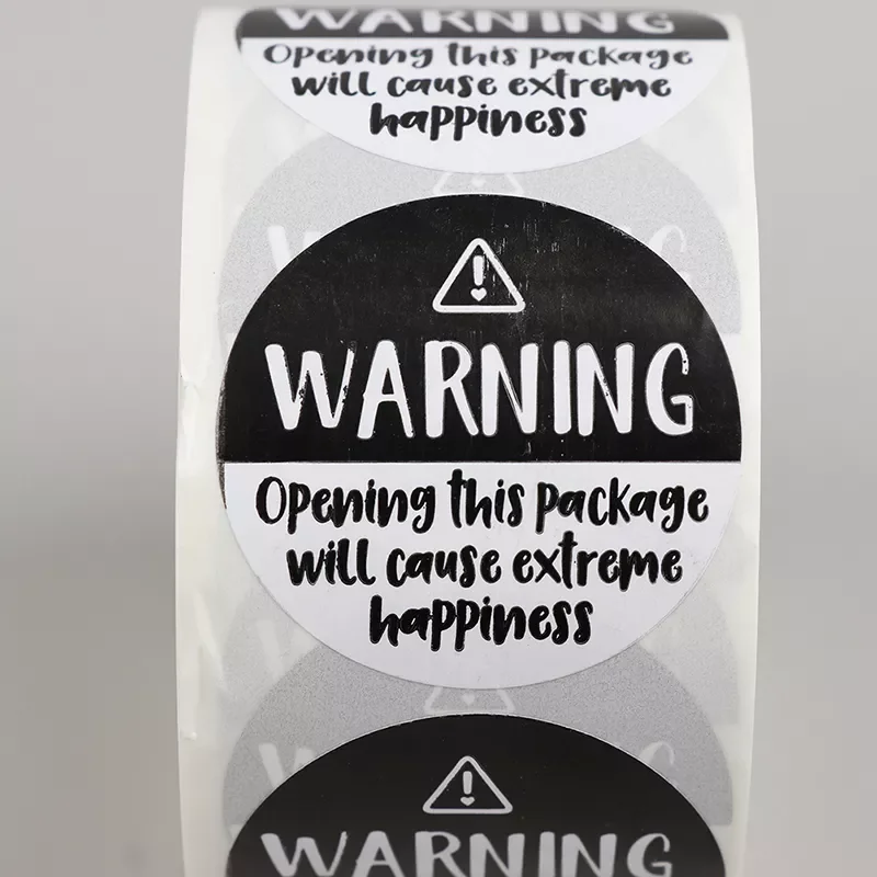 

500 шт., черно-белые наклейки для упаковки сумок