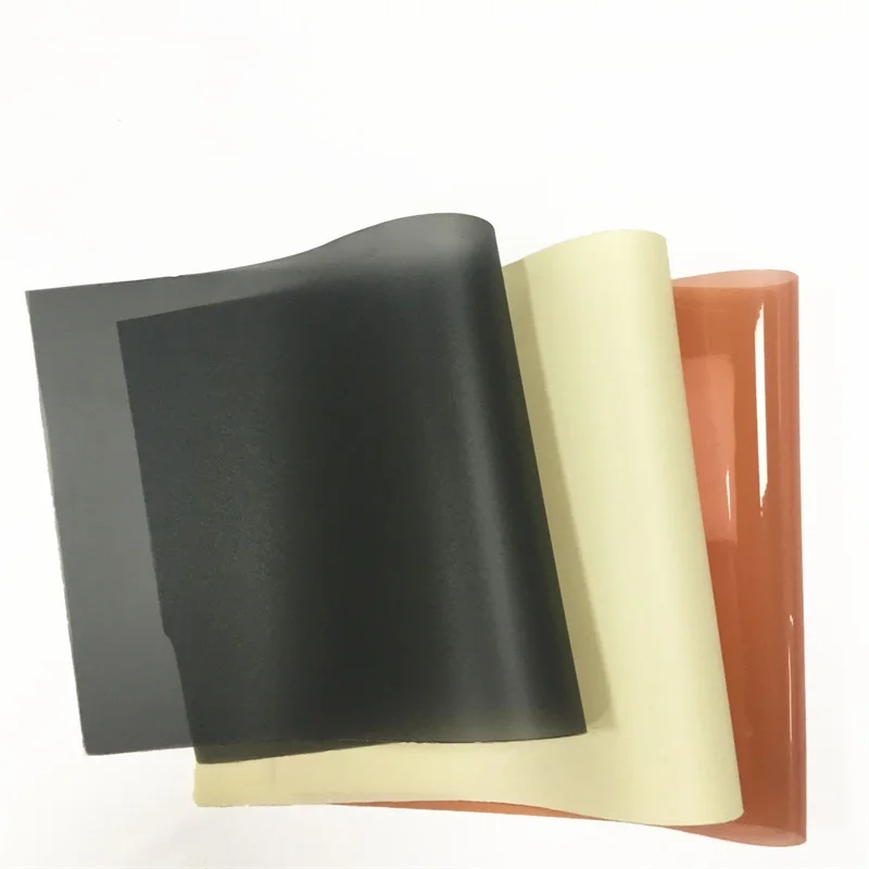 Красочный матовый EVA ПВХ Виниловая ткань полупрозрачная искусственная кожа для