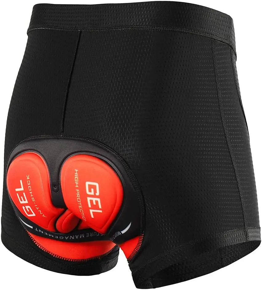

Shorts, roupa de baixo masculina acolchoada 3D respirável com secagem rápida (opcional) para ciclismo, MTB, mountain bike