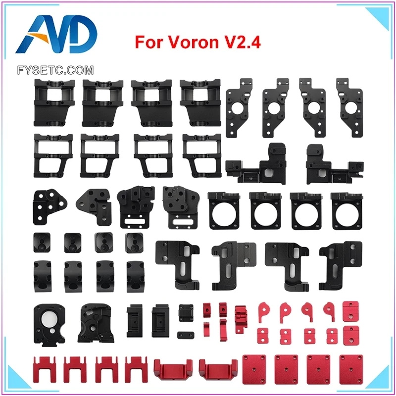 FYSETC Voron 2.4 R2 3D printer upgrade aluminum alloy frame printed parts kit CNC machined metal full parts including the screws