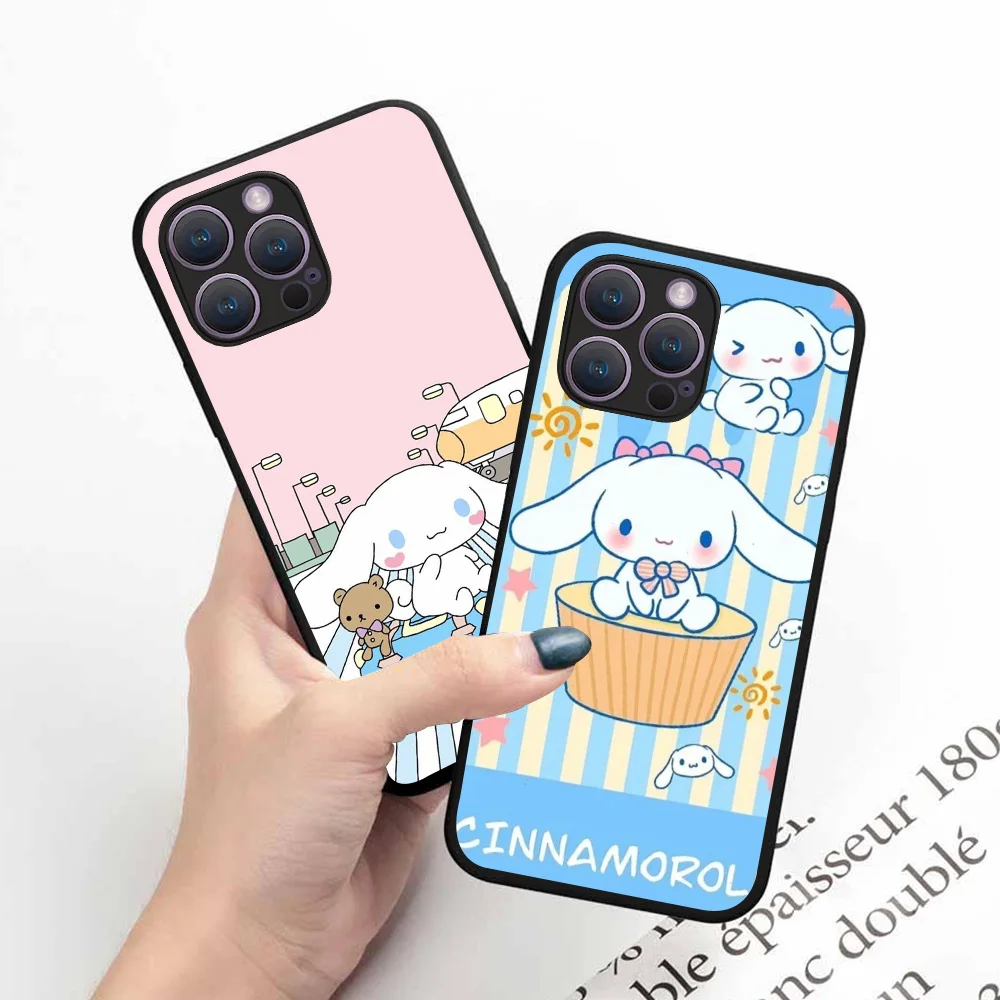 Черный чехол B-58 Cinnamoroll для Samsung Note 9 M12 J6 M02 S25 J2 J4 M22 J5 Core J8 J7 M11 Prime Plus