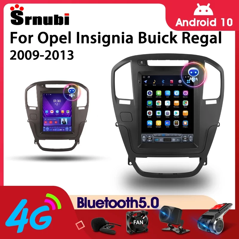 $115.20 Srnubi Android 11 Car Radio for Opel Insignia Buick Regal 2009-2013 Multimedia Video 2Din 4G Carplay Head Unit for Tesla Style