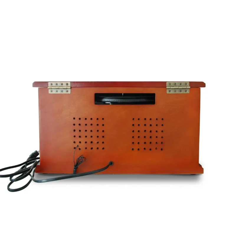 Деревянный проигрыватель компакт-дисков AM/FM