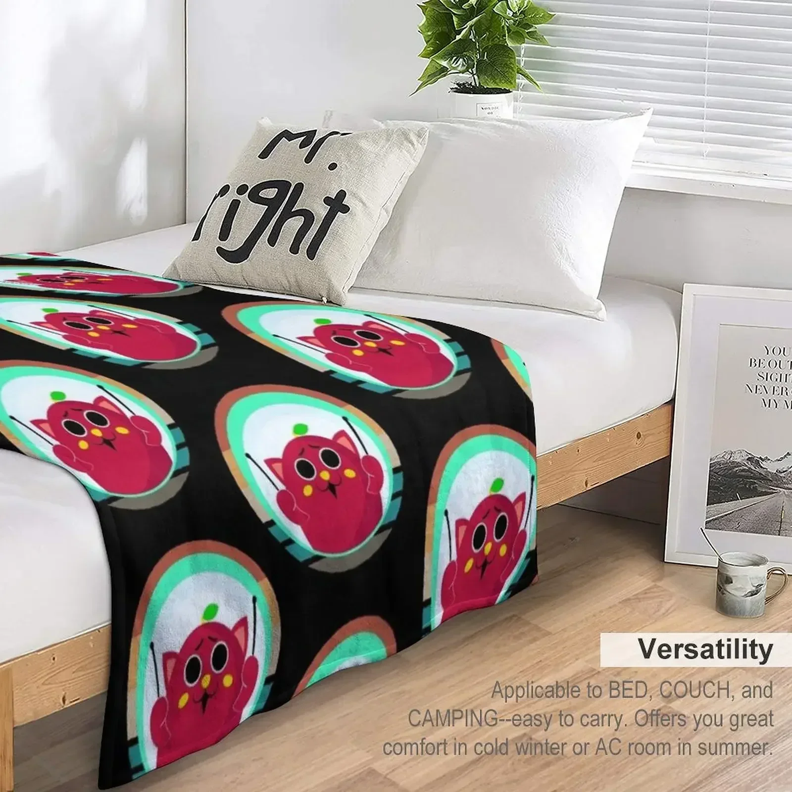 Nyango Star Apple Cat талисман барабанщик Япония пледы одеяла и красивые теплые зимние для