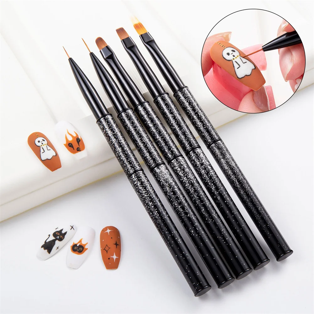 

Star Nail Enhancement Brush Light Therapy Gel Pen Beginner DIY Nail Art Pen Painting Pull Line Halo Dye Gradual Change Pen Brush