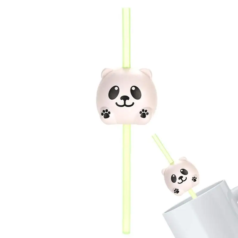

Animal Straws Children's Drinking Straws Reusable With 9 Sound Effects Decorative Straws For Summer Beach Baby Shower Birthday