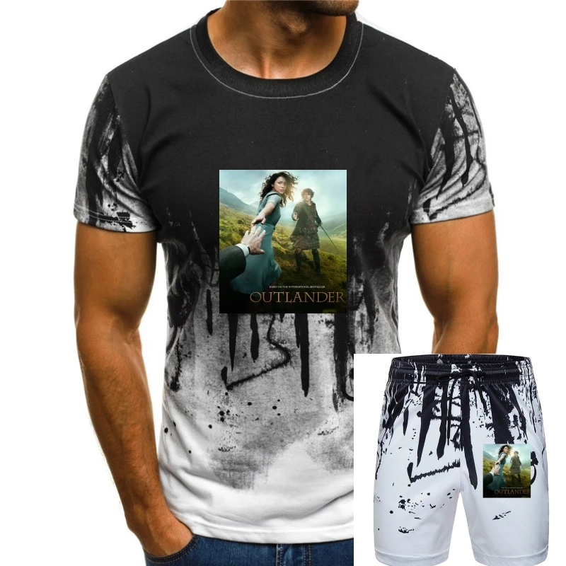 

Cool Summer Tees Crew Neck Short Sleeve Office Fashion Men Outlander Tv Series Poster Art Printed Graphic Tee For Men