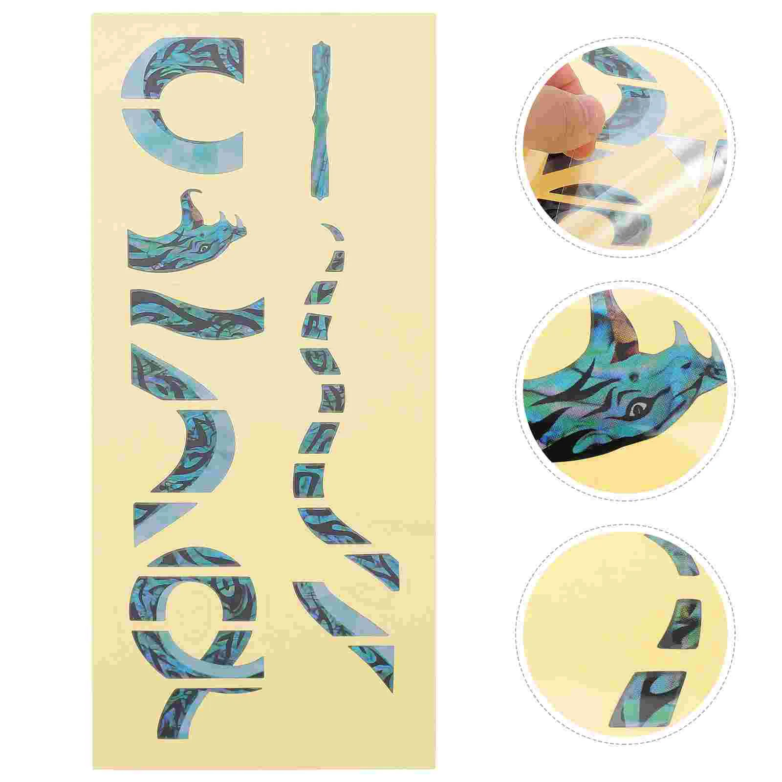 

Fret Marker Stickers Guitar Stickers Notesss Fretboard Guitarra Para Niños Neck Marker