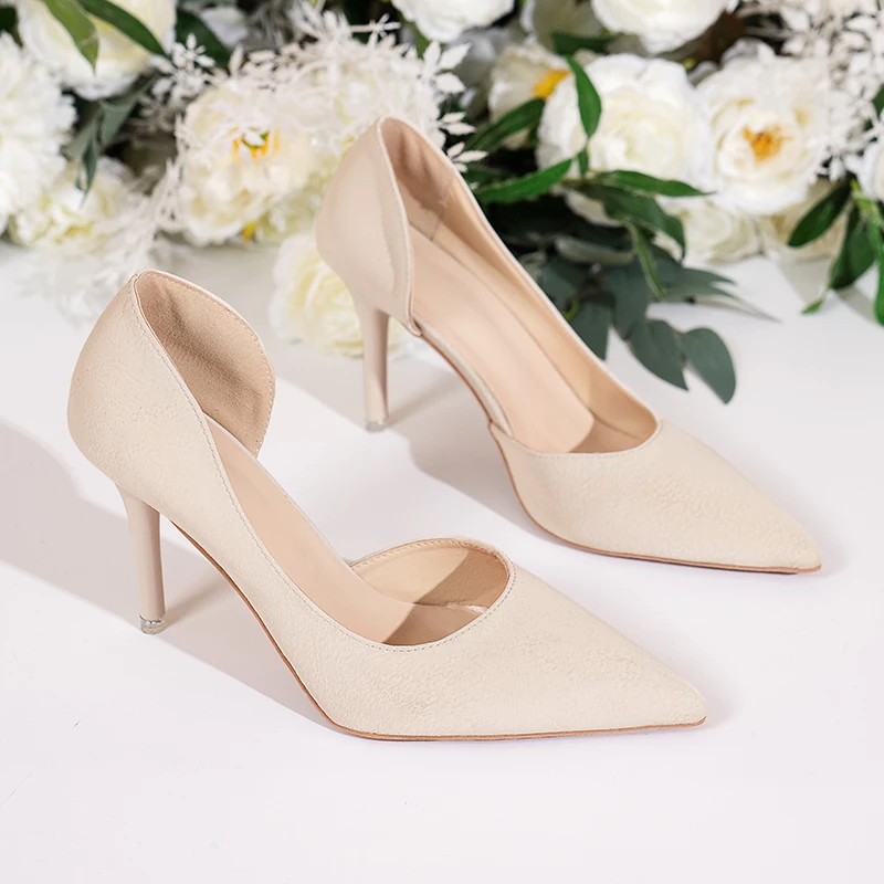 

Women's Pumps 2022 Autumn High Heels Pointed Shoes Women Slip on Dress Shoes Women Comfortable Shallow Sexy Women Shoes