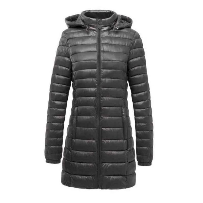Ladies Jackets Women Coats Winter Solid Parkas Woman Clothing Hooded Zipper Warm Overcoats Female Autumn Ultra Light Outwear