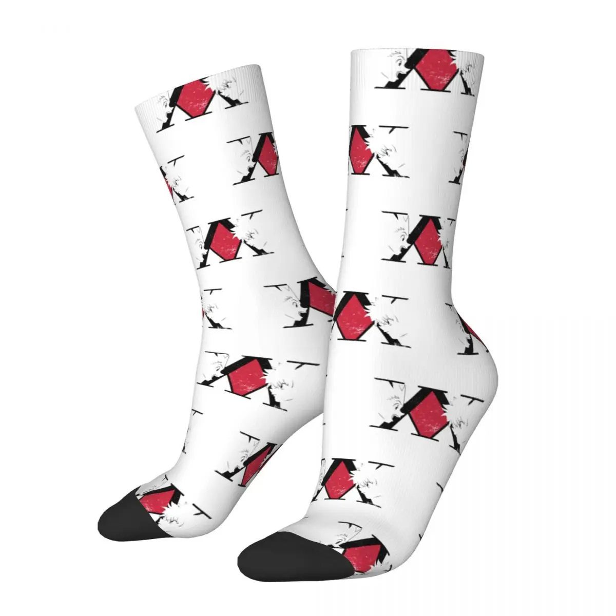 

Повседневные баскетбольные носки Hunter X Hunter Killua Zoldyck, Аниме Манга, полиэфирные носки средней длины для женщин и мужчин, поглощающие пот