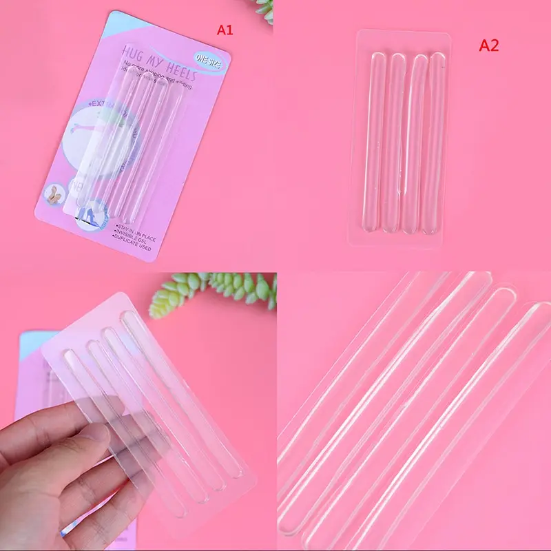 

4 Pcs/sheet Comfortable Shoe Back Heel Inserts Silicone Gel Pads Chic Cushion Liner Grips Hot Sale
