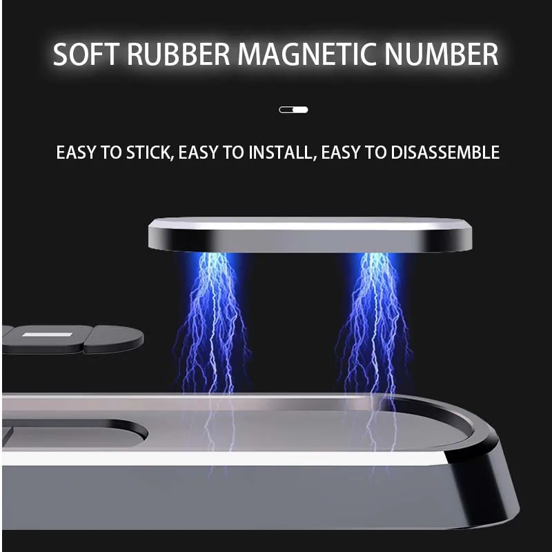 Автомобильная временная парковочная табличка с номером телефона металлическая