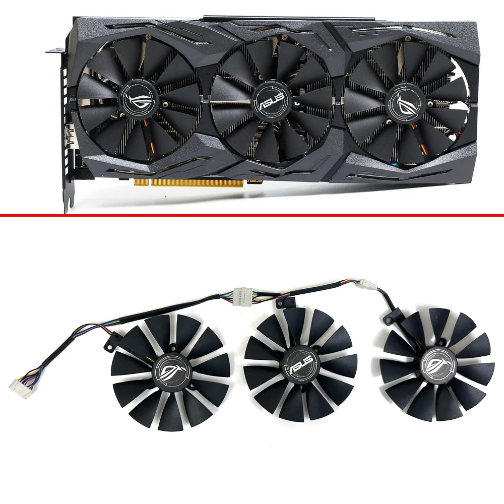 Охлаждающий вентилятор для ASUS ROG Strix GeForce RTX 2060 2070 вентилятор видеокарты 87 мм T129215SH RTX2060 RTX2070 вентиляторы видеокарты