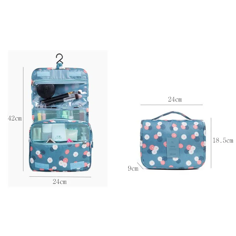 High Capacity Hook Travel Bag Women Cosmetic Bag Toiletries Organizer Waterproof Storage Pouch Unisex Bathroom Wash Makeup Bags
