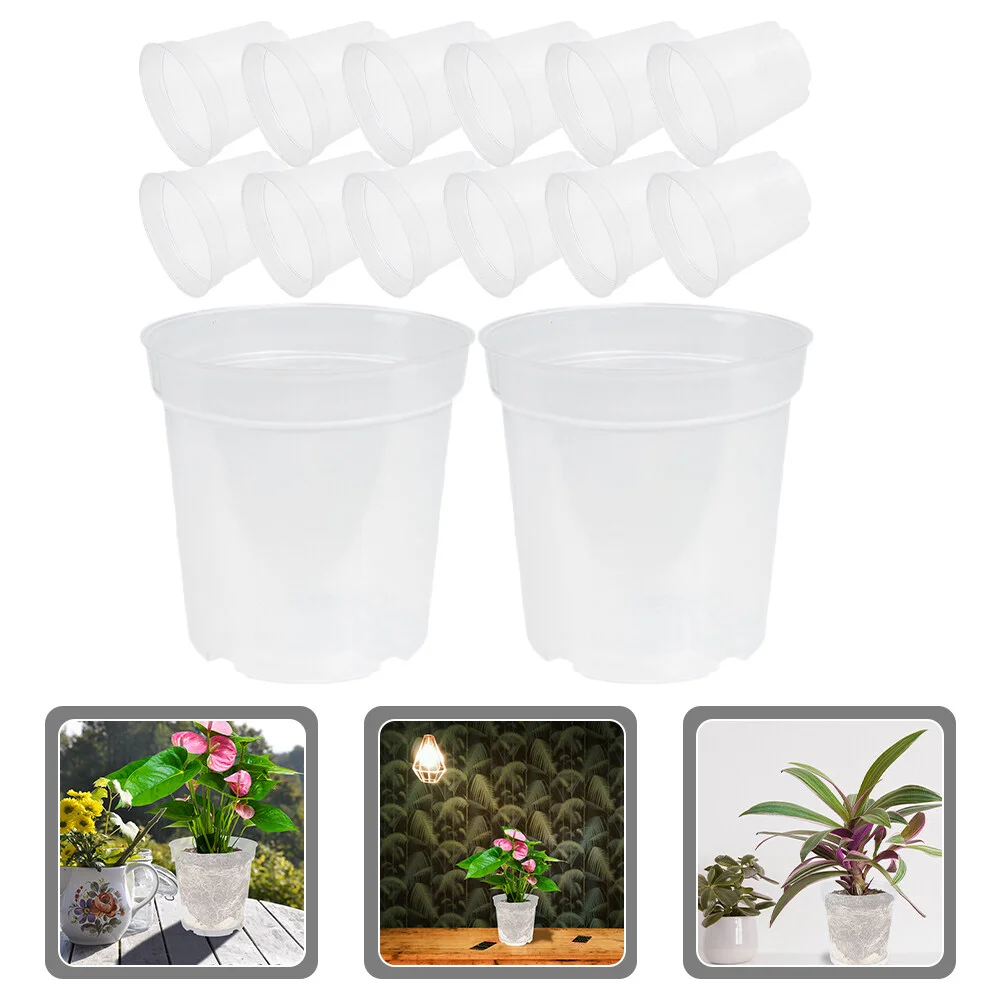 

Basket Plastic Outdoor Flower Potss Outdoor Plants Succulent Planting Container Flowerpot Pots Drainage Holes