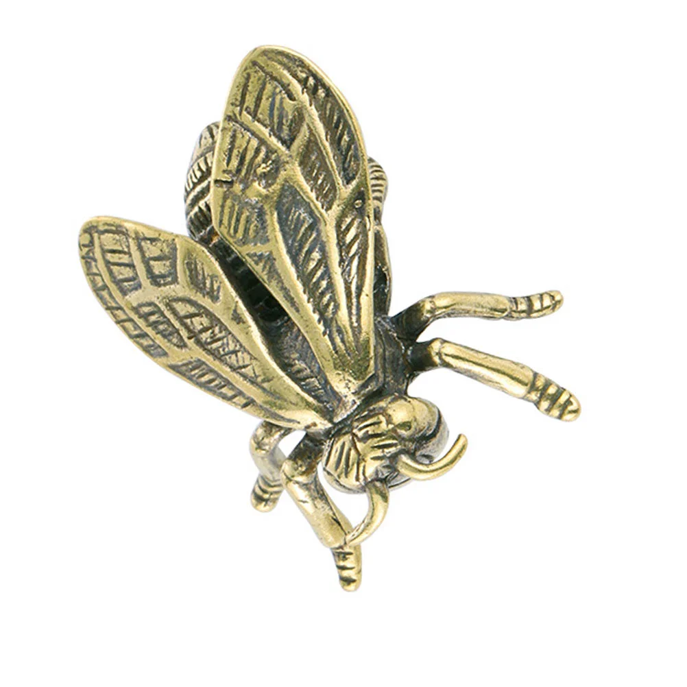 

Insects Vintage Brass Figurine Insect Sculpture Statue Toysfigurines Fake Animal Gift Wall Mini Kids Beetle Prank Dragonfly