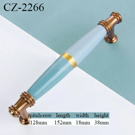 

Синяя керамическая ручка для шкафа An+