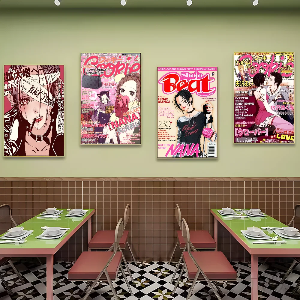 Японские Классические Аниме Nana Винтажные Постеры Ретро-декор Для Комнаты Бара